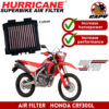 [HM-8199] กรองอากาศ Hurricane สำหรับ CRF300L ทุกปี ทำความสะอาดได้